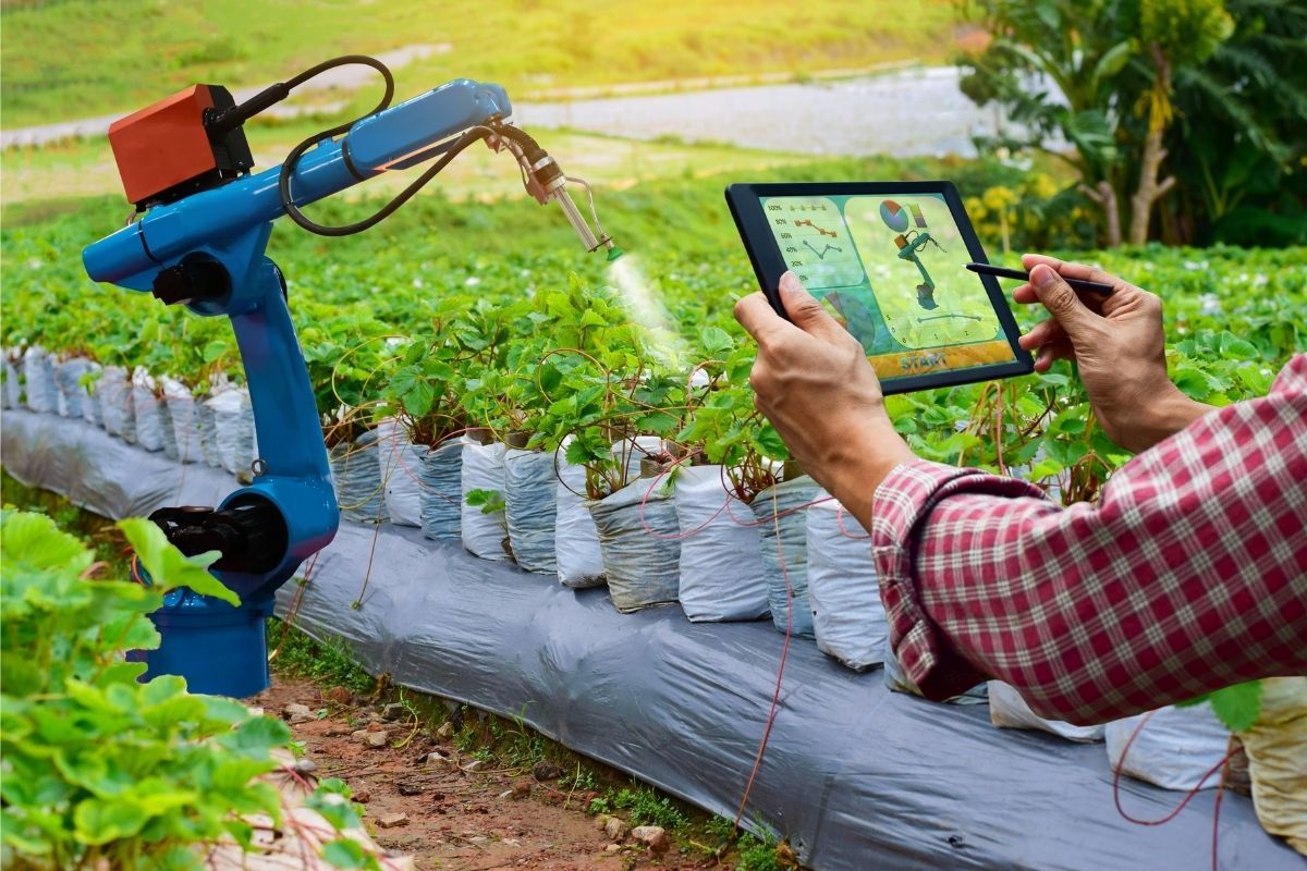 Maquinaria agrícola moderna